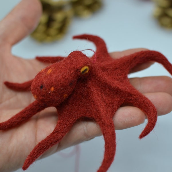 Needle Felt Octopus Etsy