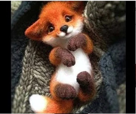 Cute Fox Bauble - Fairy Fae Handmade Needle Felt Decoration Cute Fox Bauble - Fairy Fae Handmade Needle Felt Decoration