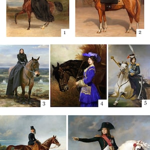 Custom Portrait Woman on the Horse Renaissance Portraits Victorian ...