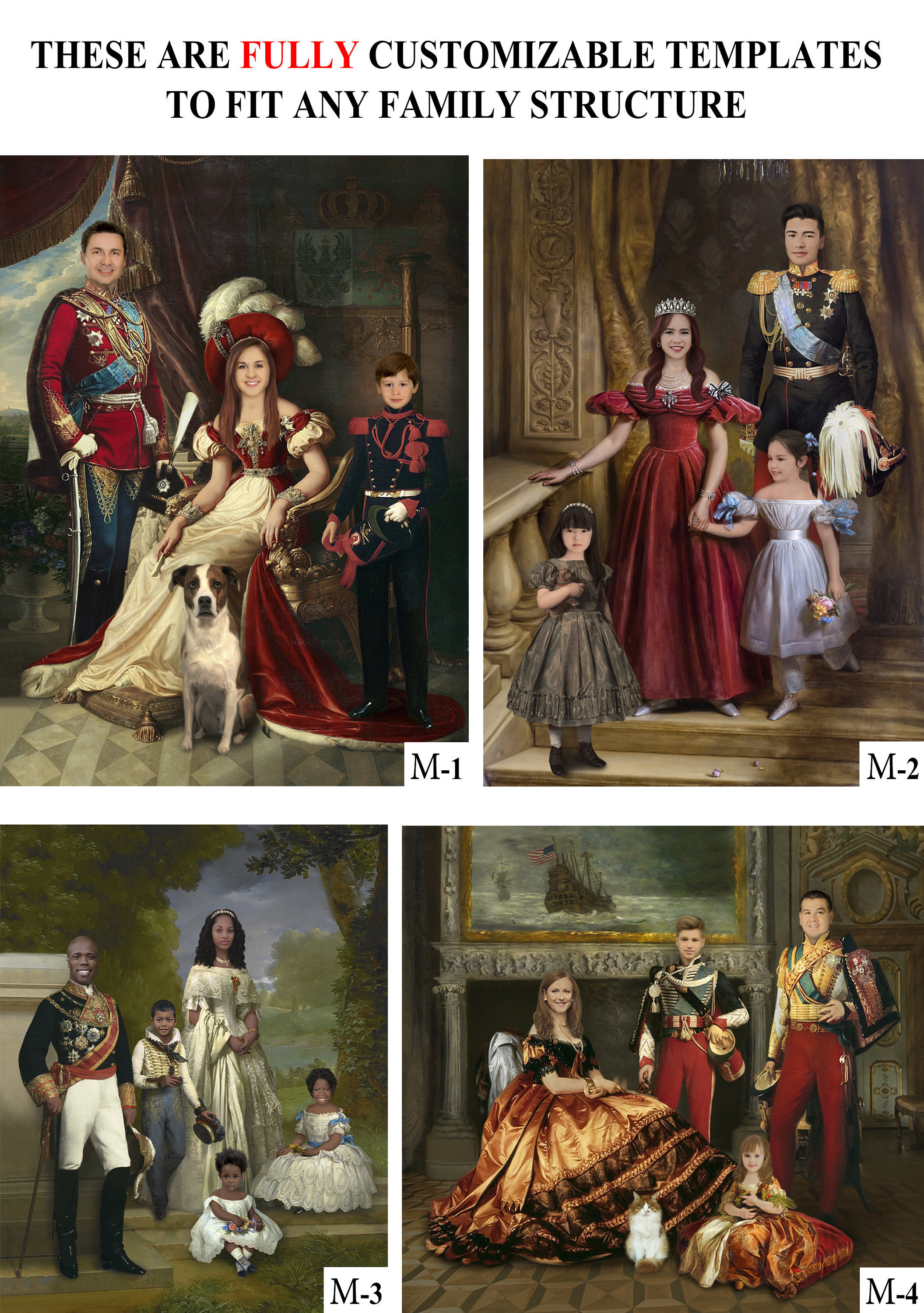 Historical Family Portraits Royal Portraits Renaissance Etsy