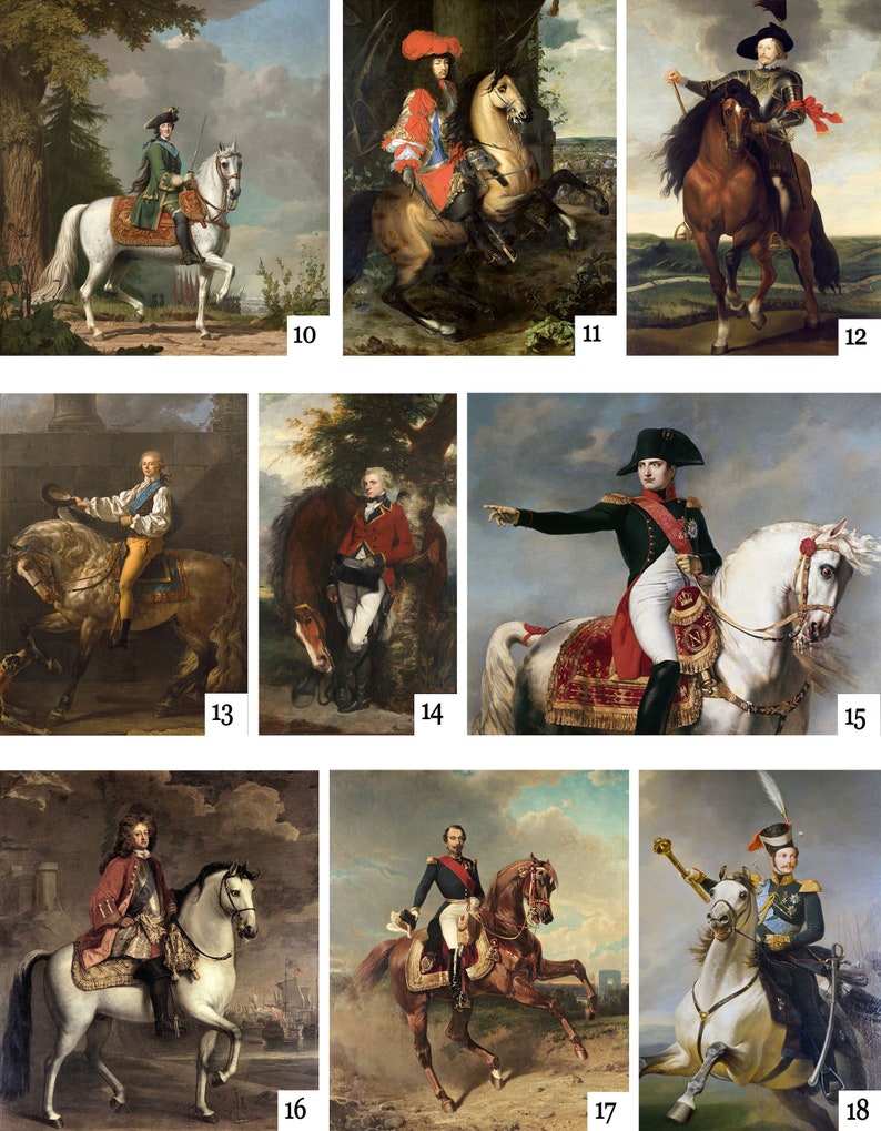 Personalised Historical Portrait on the horse Renaissance | Etsy