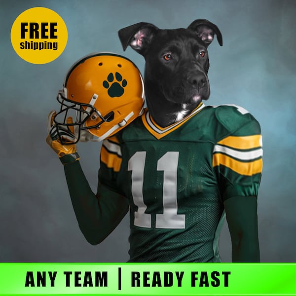 Custom Pet Football Jersey Etsy