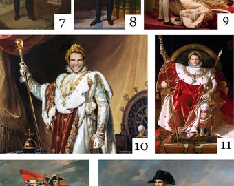 ここ3点　クリスマスプレゼントを運ぶソリ、ナポレオン皇帝像、肖像 Franz Xaver Winterhalter -