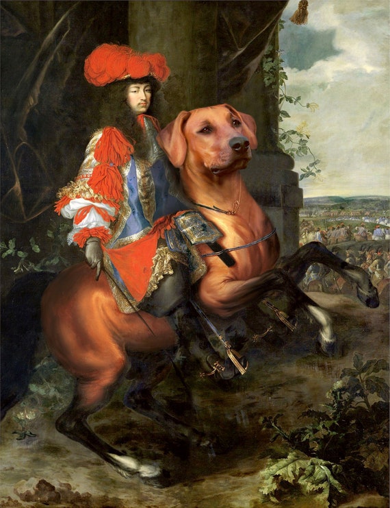 Personalisiertes Haustier-Porträt In Renaissance-Kleidung – Lustiges Gemälde Von Hund & Katze Als Promi
