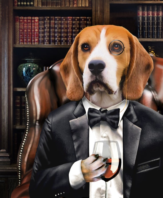 Posh Pet Portrait Wine Glass and Smoke Pipe Pet High Class Elite