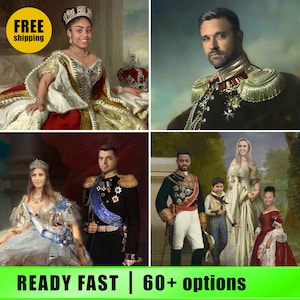 Personalised Historical Portrait | Royal Portrait | Renaissance portraits | Victorian portrait | Governor General portrait | Custom portrait