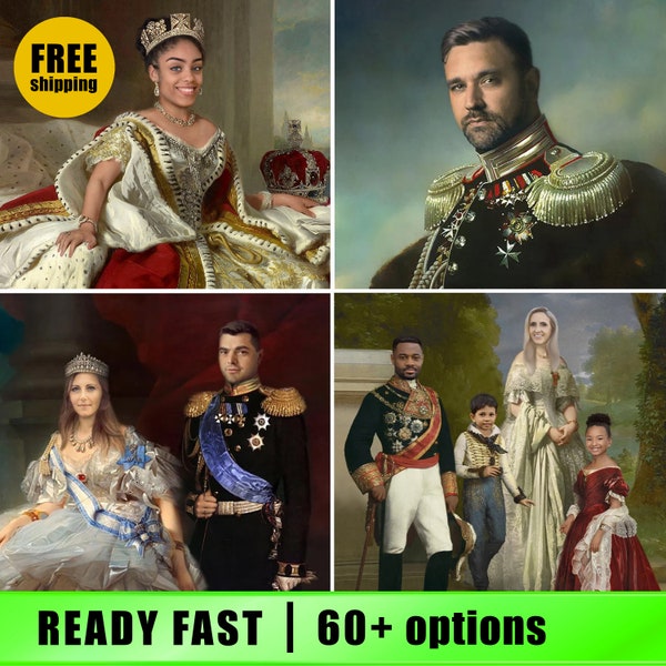 Personalised Historical Portrait | Royal Portrait | Renaissance portraits | Victorian portrait | Governor General portrait | Custom portrait