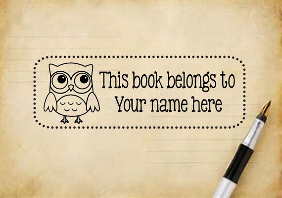 Teacher Library Stamp,Custom Teacher Library Stamp From the Library of Stamp,Personalized Library Stamp BI 15