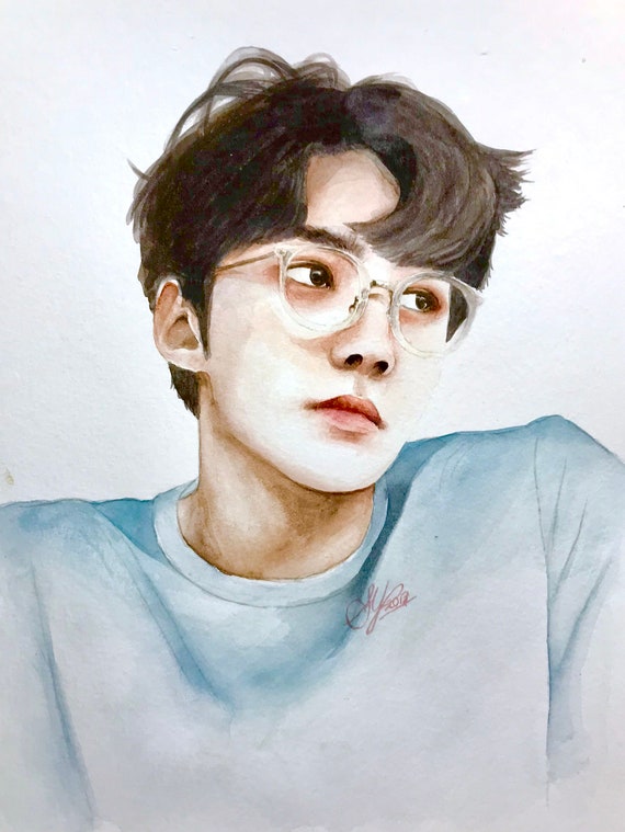 26 Oh Sehun Exo Portrait Etsy 26 Oh Sehun Exo Portrait Etsy