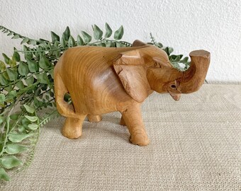 Seven Hand Carved Tiny Marble Elephants Egypt