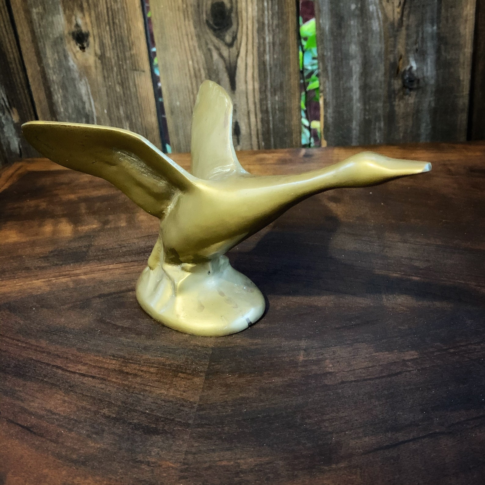 Vintage brass flying goose brass goose mid century brass Etsy