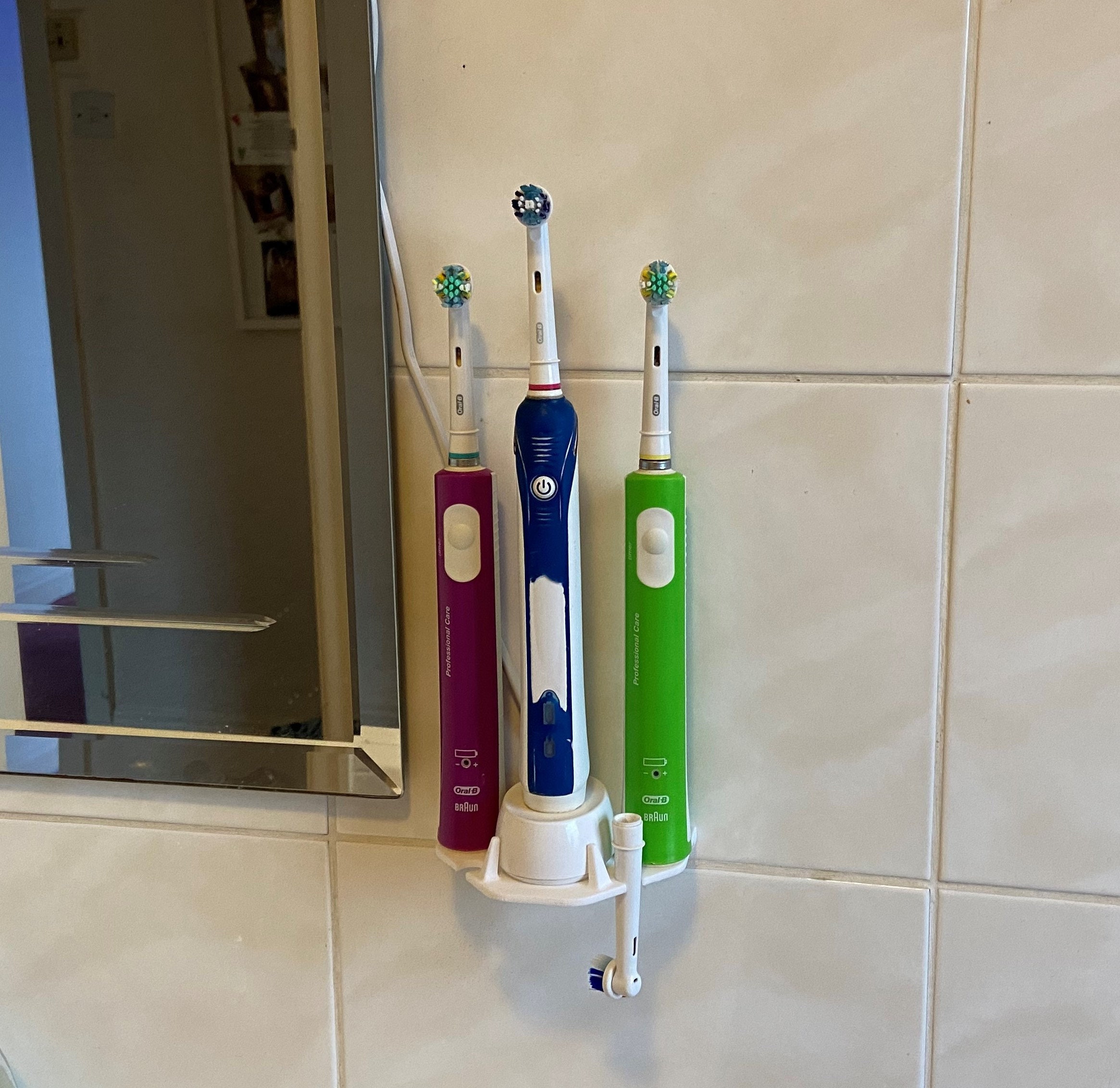 Electric Toothbrush Holder Wall Mounted Etsy UK