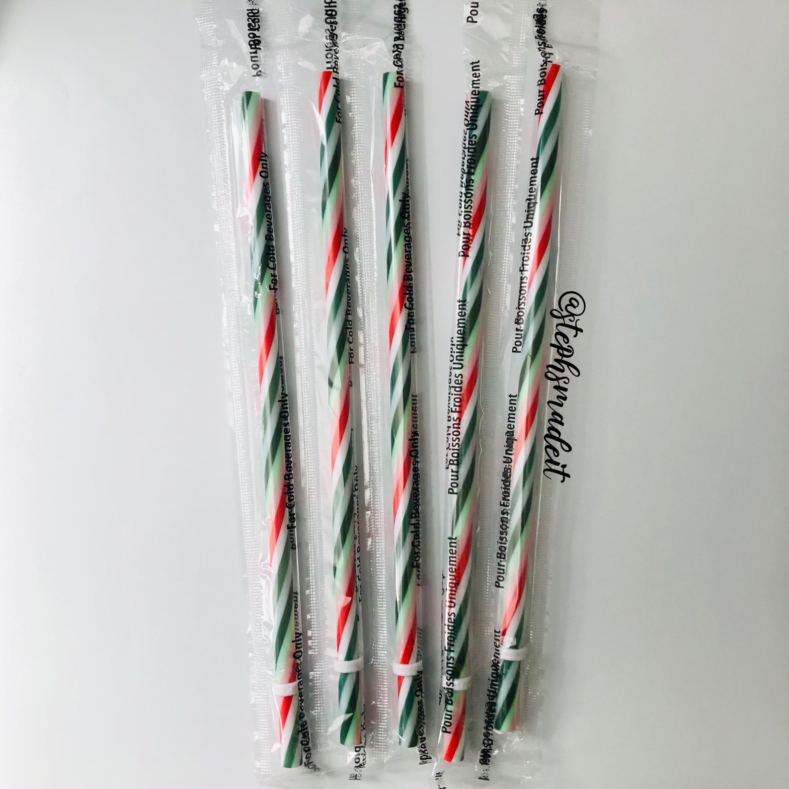 Starbucks Candy Cane Replacement Straw Striped Reusable Etsy
