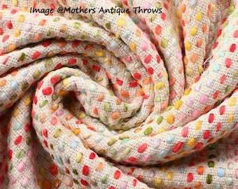 Cotton Throw, Indian Throw, Hand woven Blanket, Multi Color Blanket, Turkish Towel, Beach Blanket, Bedspread, Red, Sofa Couch Cover