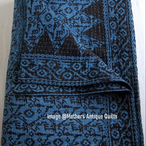 1, 5,10 Pcs Indigo Kantha Quilt Bedding Bedspread Hand Stitch Kantha Throw Blanket Bohemian Assorted Lot Twin Vintage Kantha Throw Bedcover