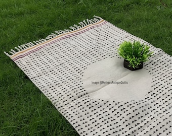 3x5 Ft Rug, Cotton Rug, Living Room Rug, Handmade Rug, Modern Rug, Kitchen Rug, Floor Area Rug, Decorative Rug, Large Rug, Hand woven Rug