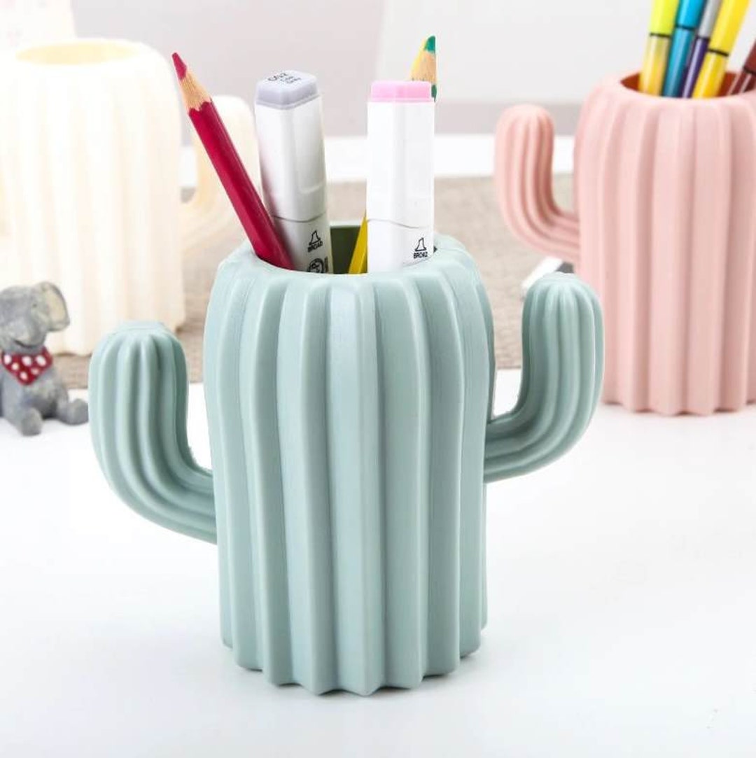 Cactus Pencil Holder 3D STL Etsy