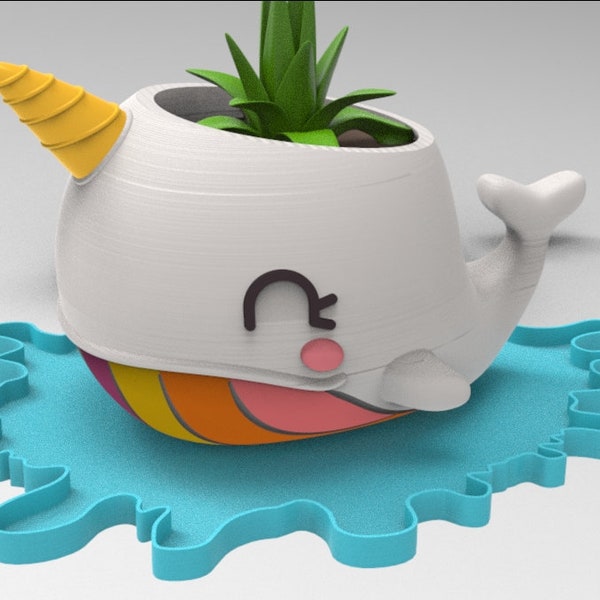 kawaii flowerpot - STL