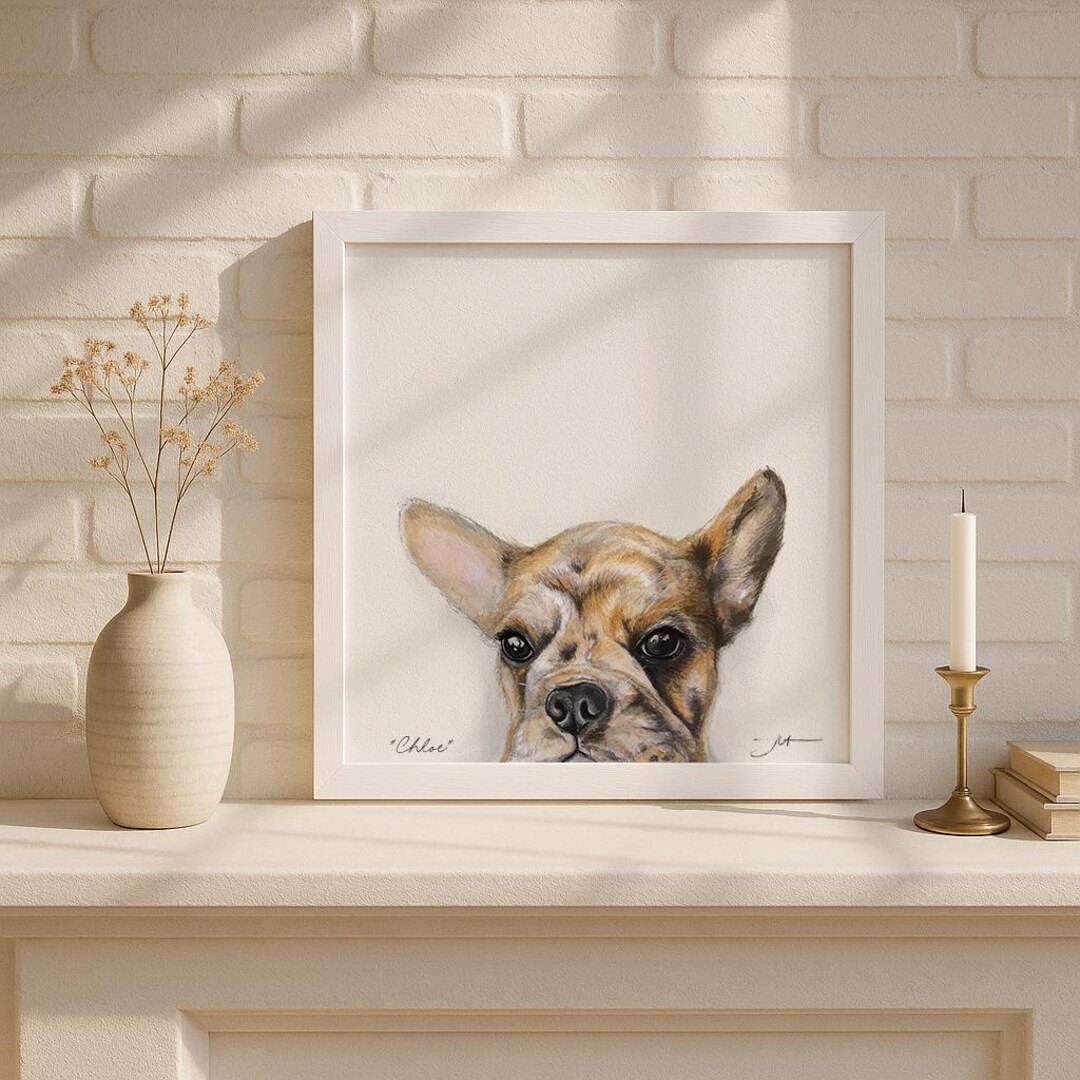 Custom Watercolor Pet Portrait With Name - Hand Painted Dog Cat Art ...