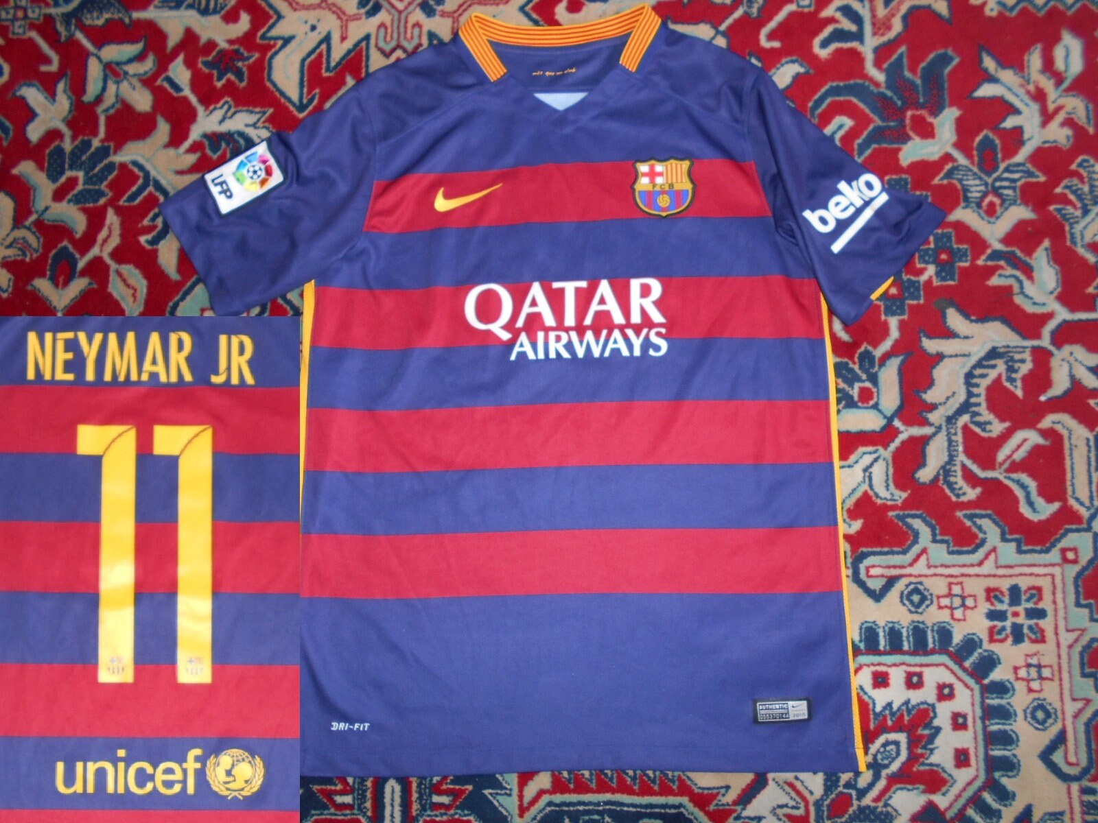 Fc Barcelona 15 16 11 Neymar Jr Home 24 Nike Xs 158 170 Etsy