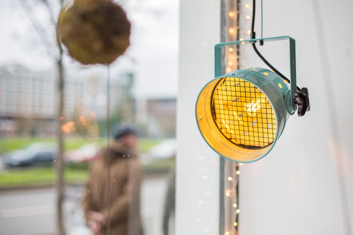 Hängelampe Deckenlampe pastell türkis upcycling Lampe | Etsy