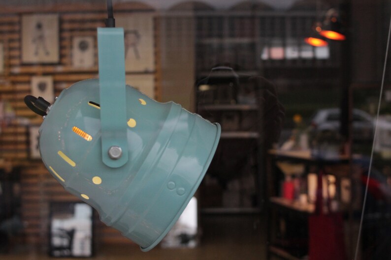 Hängelampe Deckenlampe pastell türkis upcycling Lampe | Etsy