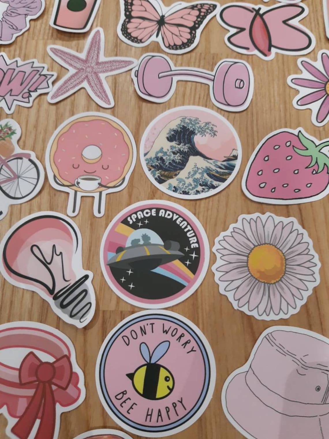 Pink Sticker Pack / Girly Stickers / Laptop Stickers / Etsy