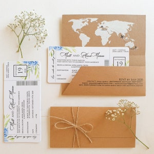 Carte d'embarquement Destination mariage inviter aviation avion voyage thème passeport billet d'avion arte de invitacion de boda carte d'embarquement