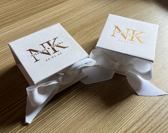 Custom Wedding Favor Box with Ribbon: Personalized Cake Box