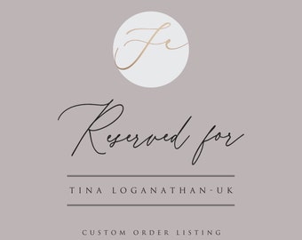 Reserved for Tina Loganathan- UK