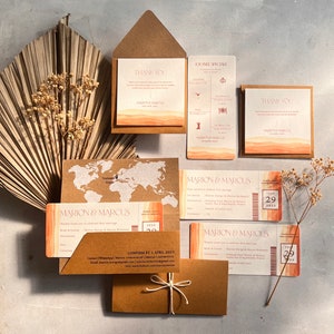 Bordkarte Ziel Hochzeit Invite Luftfahrt Flugzeug Reise Thema Pass Flugticket arte de invitacion de boda Bordkarte