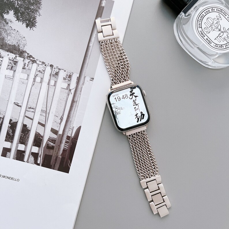 Starlight Stainless Steel Apple Watch Band Series Etsy