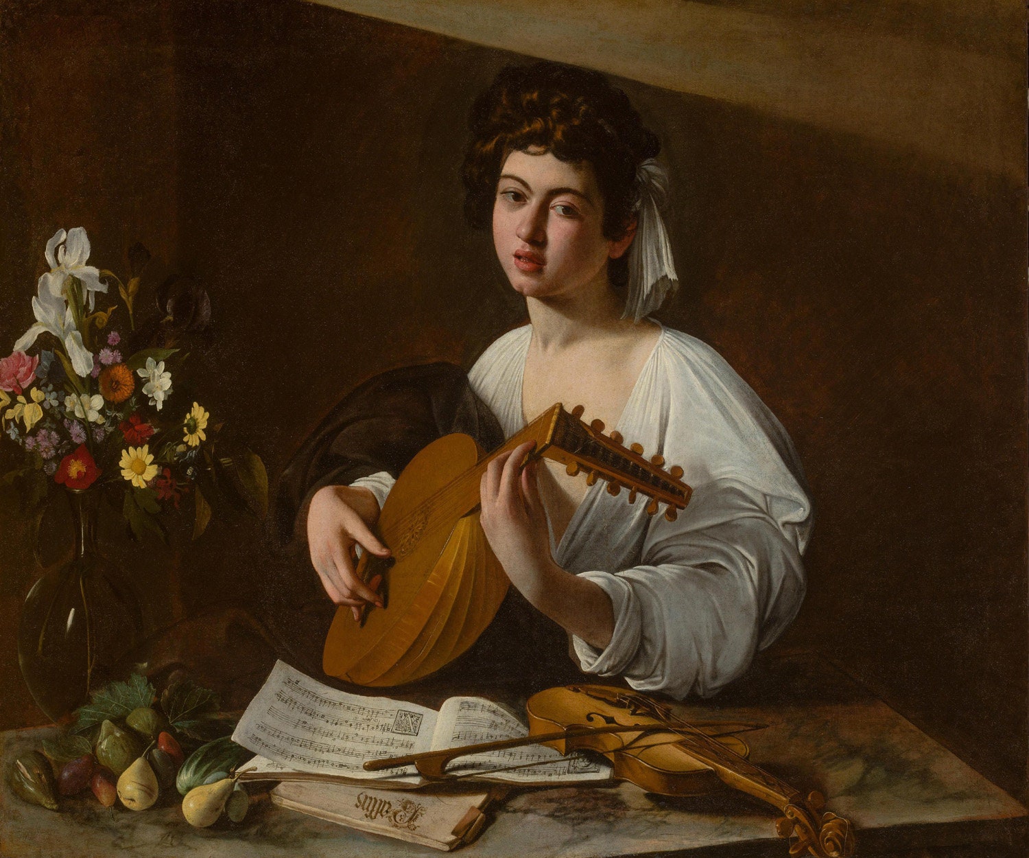 The Lute Player Music Baroque Italian Painting By Caravaggio Etsy
