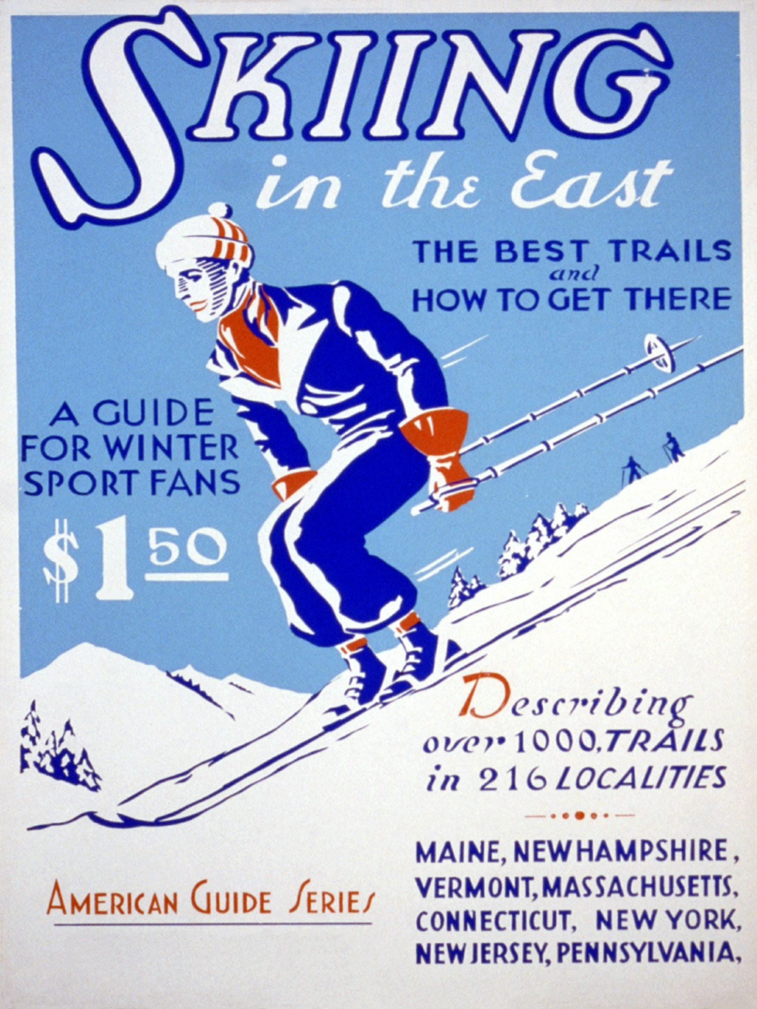 Skiing in the East Coast Best Trails Ski Winter Sport USA | Etsy