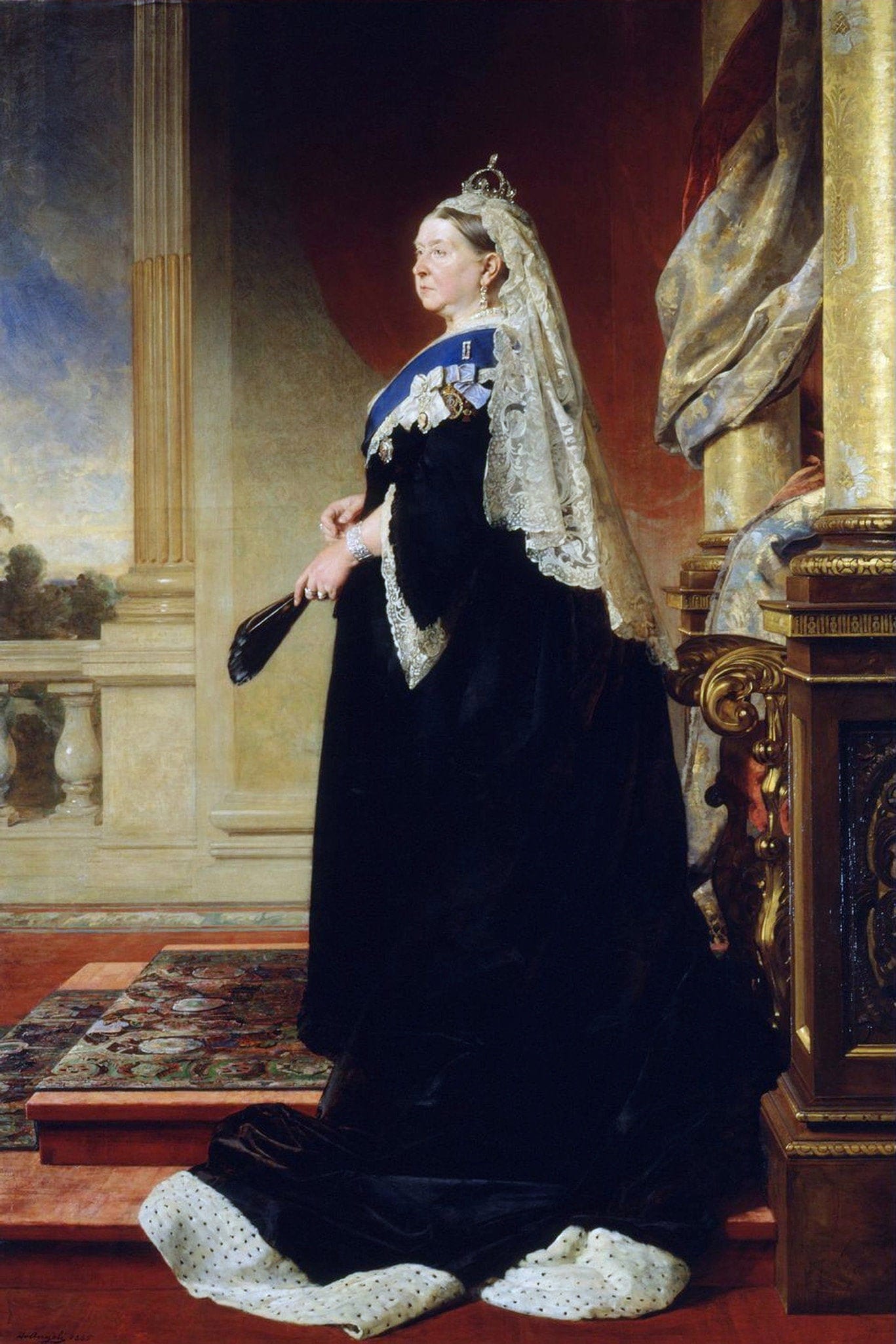 Queen Victoria Official State Portrait 1885 Painting By Etsy