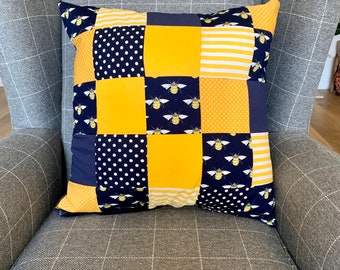 Navy tropical pillow | Etsy Set of Extra Large Throw Pillows with