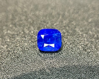 Natural Blue Sapphire 2.60 carats gemstone, Royal Blue Sapphire, Heated only, Dimensions- 7.4x6.9x5.3mm, Ceylon Sapphire, Eye Clean Quality