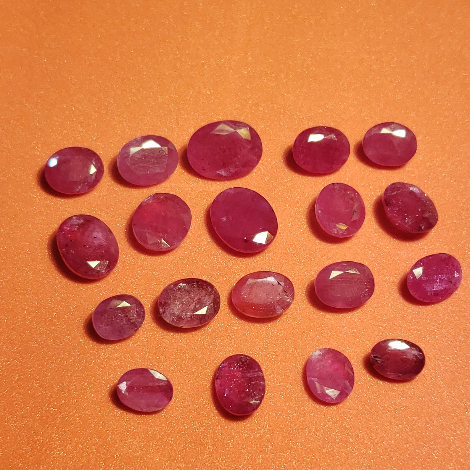 Glass Fill Ruby 9.4x7 To14.6x11.3 Mm Oval-shaped Faceted Gemstone ...