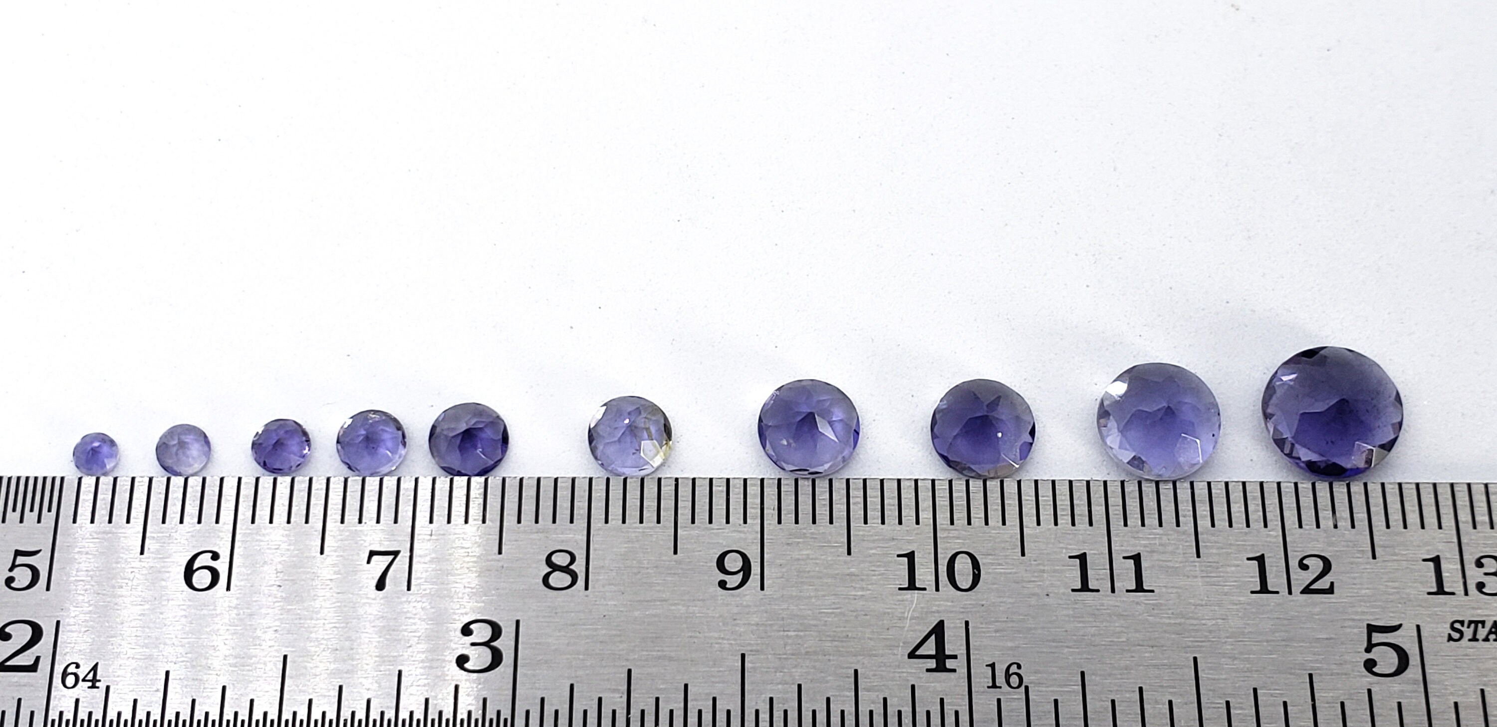 Iolite Color Chart Natural Iolite 2/2.5/3/3.5/4/4.5/5/5.5/6/6.5/7/8 Mm Round-shaped ...