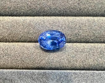 Natural Blue Sapphire 9.2x6.5x4.7mm oval shaped faceted gemstone, weight-2.30 carats, Heated Sapphire, Ceylon Sapphire, Sapphire Jewellery