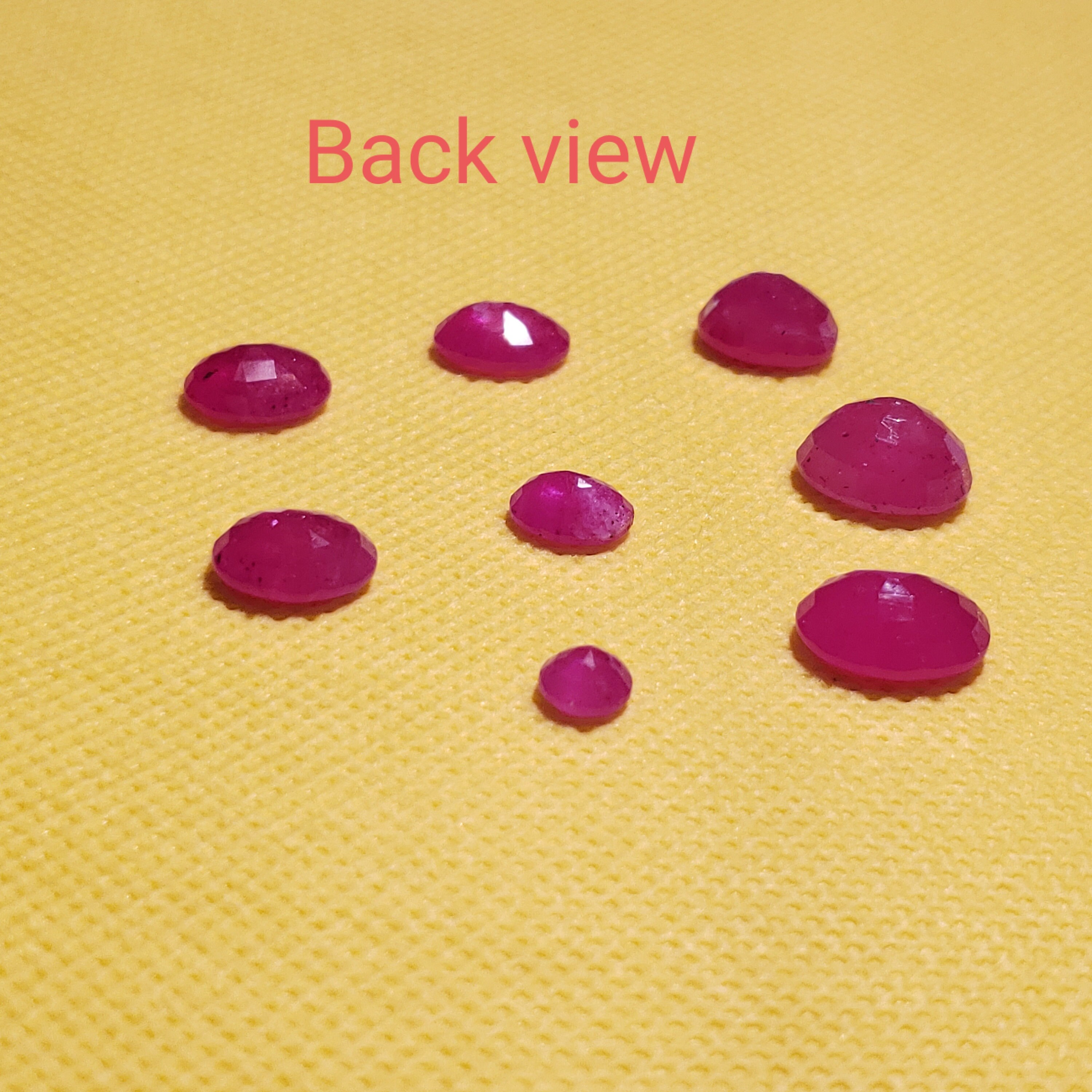 Glass Fill Ruby 6mm Round 8.7 X6.8 Mm to 12.5x10.1 Mm Oval | Etsy