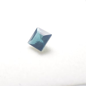 Natural blue Tourmaline 6x6.2mm square shaped faceted gemstone, weight- 1.10 carats, neon blue color, loose gemstone