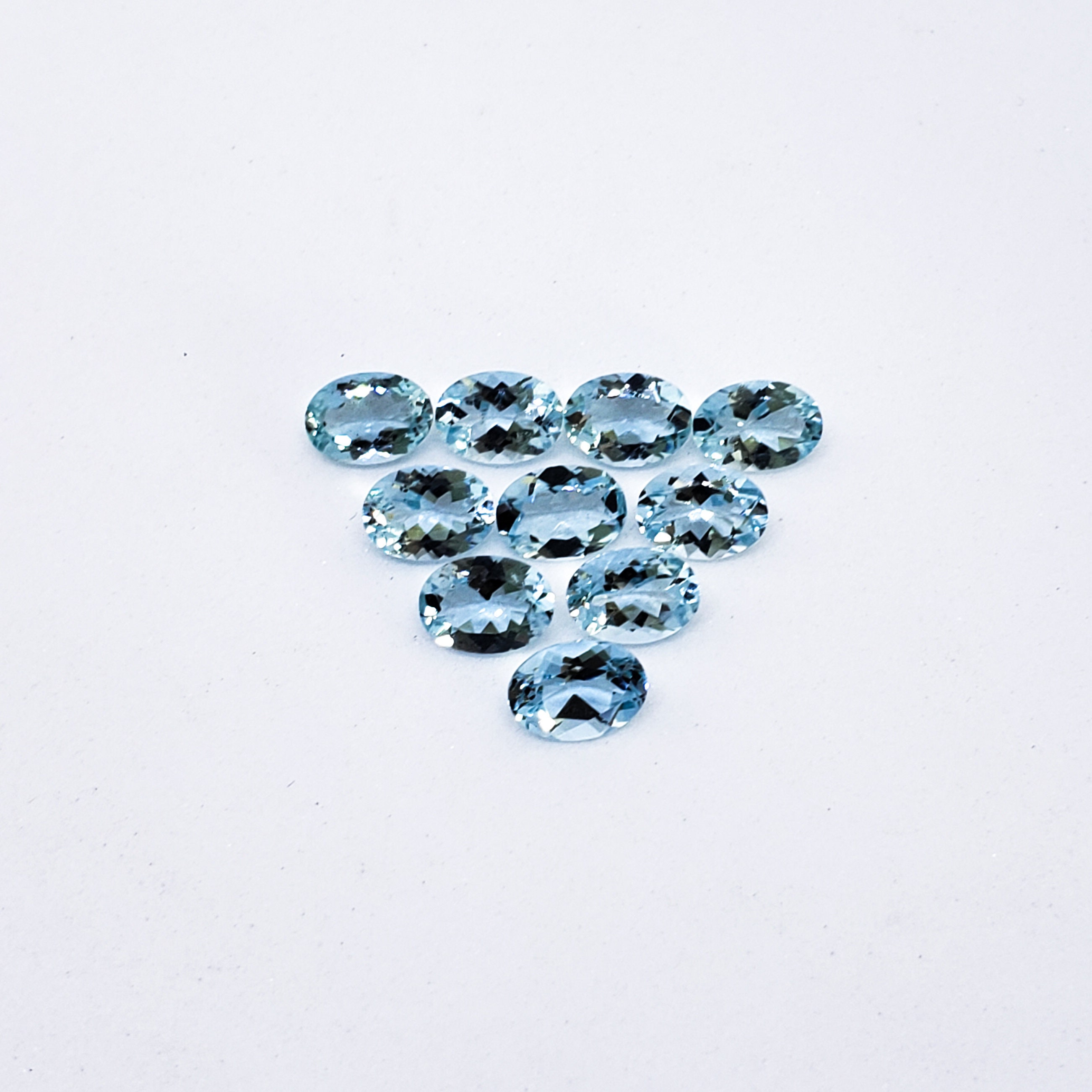 5mm Blue Zircon/Black Glass Cabochons-0753-77