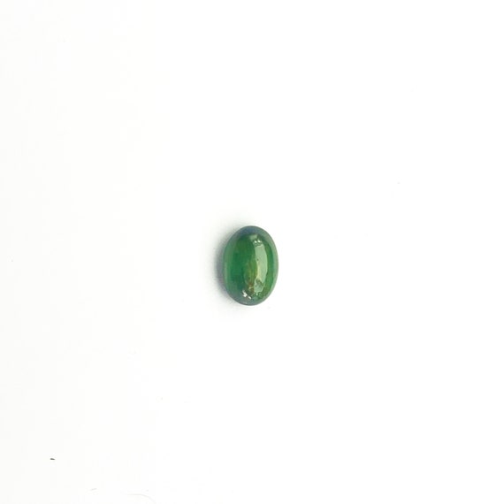 天然キャッツアイトルマリン 7 x 5 mm 楕円形カボション、較正