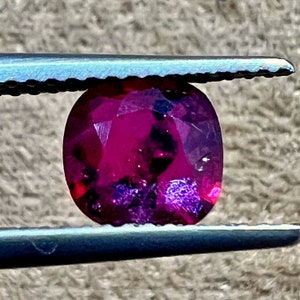 Natural Ruby 6.5x6.5x2.9mm cushion shaped gemstone, weight- 1.20 carats, Mozambique Ruby, Certified Ruby, HEATED,