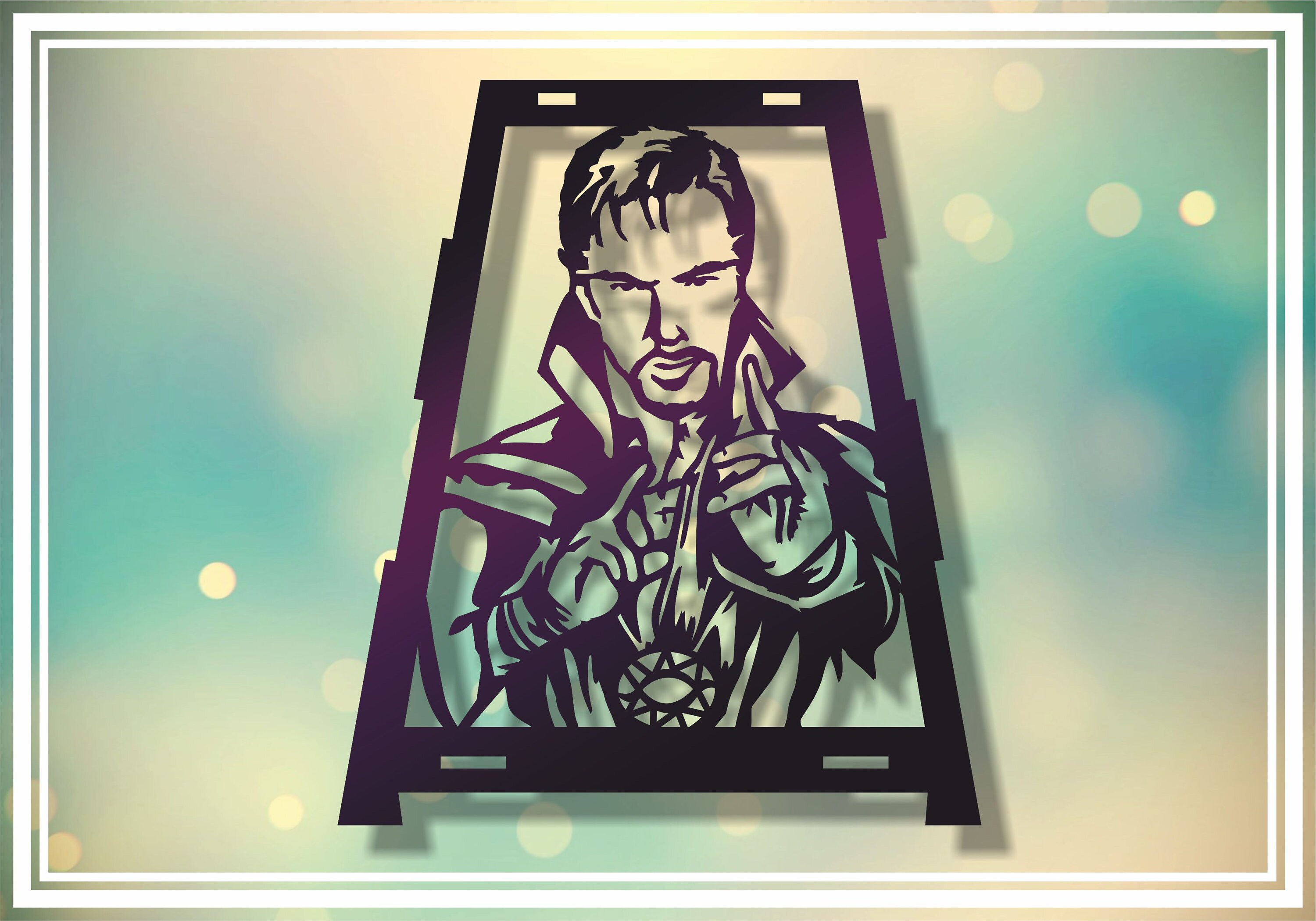 Laser cut vector Doctor Strange Avengers Marvel Super Etsy