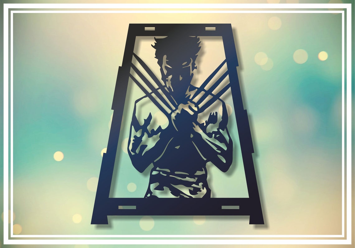 Laser cut vector Wolverine Marvel Comics xmen mutant Etsy