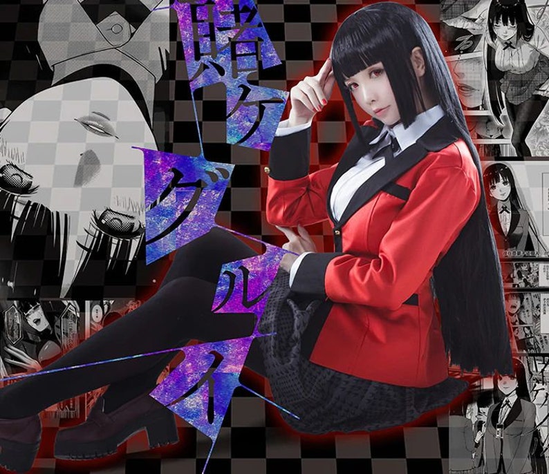 Yumeko Jabami Cosplay Kostuum Anime Bet Kegurui Hete Cool afbeelding 0