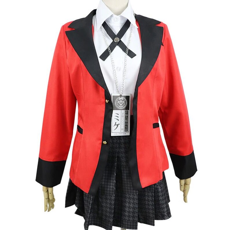 Yumeko Jabami Cosplay Kostuum Anime Bet Kegurui Hete Cool afbeelding 3