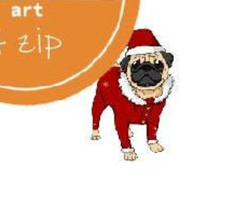 Download Christmas pug bundle svg. Digital stickers. pug christmas ...